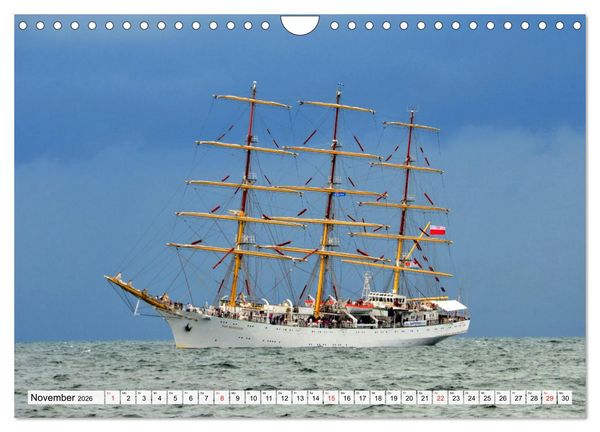 Produktbild: Die HANSE SAIL Das gro&szlig;e Seglertreffen in Rostock (Wandkalender 2026 DIN A4 quer), CALVENDO Monatskalender