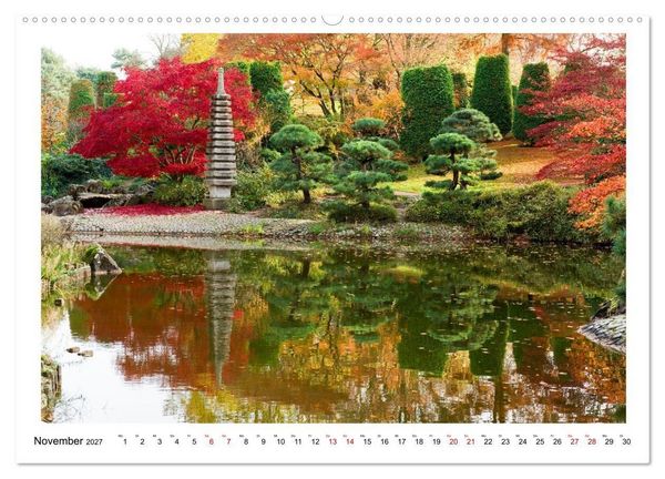Produktbild: Japanische G&auml;rten in Deutschland (Wandkalender 2027 DIN A2 quer), CALVENDO Monatskalender