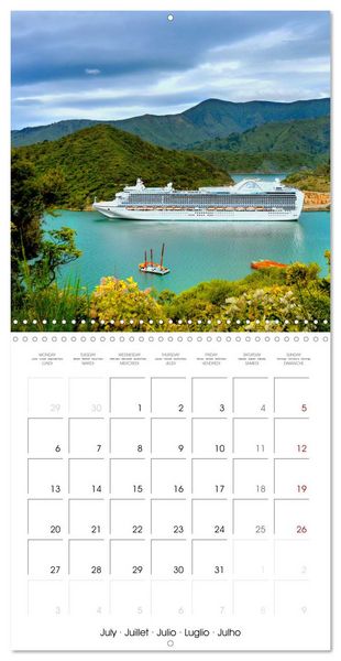 Produktbild: New Zealand Best places to travel (Wall Calendar 2026 12 &times; 12 Inch) CALVENDO 12 Month Wall Calendar
