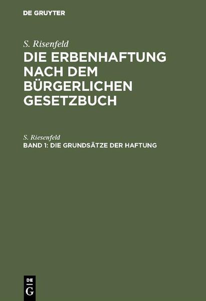 Produktbild: Die Grunds&auml;tze der Haftung