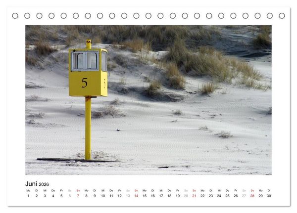 Produktbild: JUIST - Ansichten einer Insel (Tischkalender 2026 DIN A5 quer), CALVENDO Monatskalender