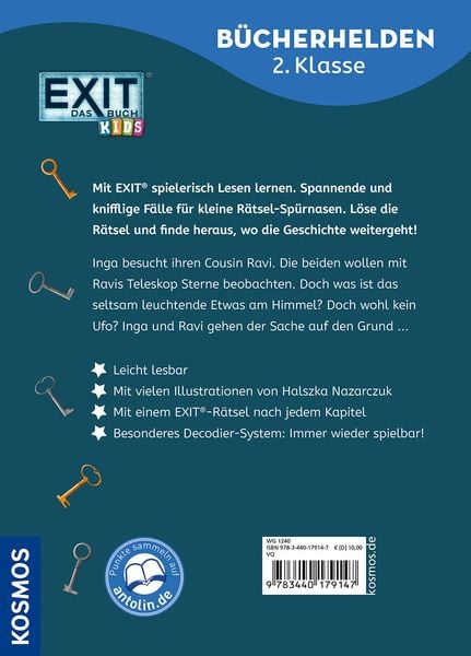 EXIT® - Das Buch, Bücherhelden 2. Klasse, Ufo in Sicht