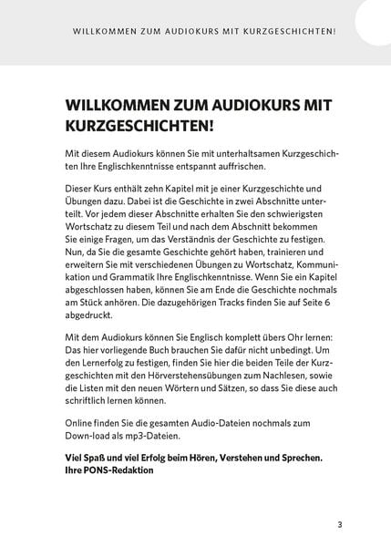 Produktbild: PONS Englisch lernen mit Kurzgeschichten
