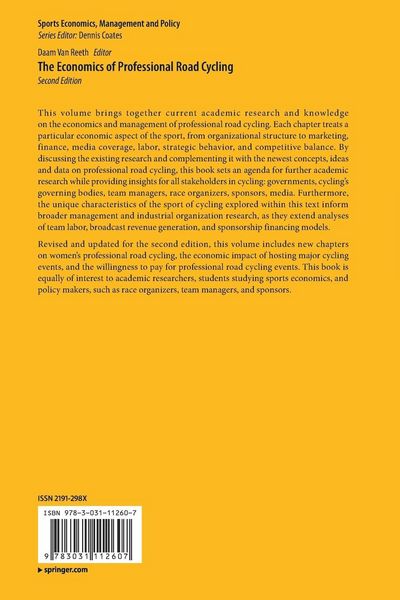 Produktbild: The Economics of Professional Road Cycling