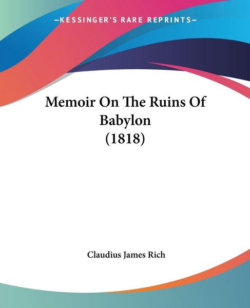 Produktbild: Memoir On The Ruins Of Babylon (1818)