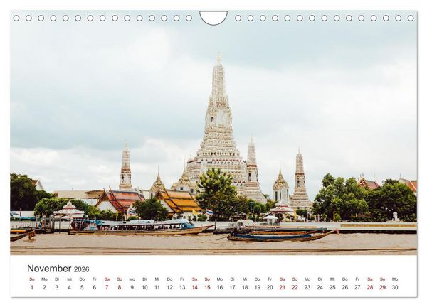 Produktbild: Bangkok - Die einzigartige Hauptstadt von Thailand. (Wandkalender 2026 DIN A4 quer), CALVENDO Monatskalender