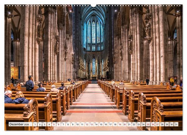 Produktbild: Cologne - K&ouml;ln (Wandkalender 2026 DIN A2 quer), CALVENDO Monatskalender