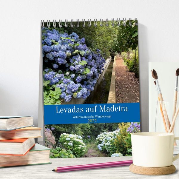 Produktbild: Levadas auf Madeira. Wildromantische Wanderwege (Tischkalender 2027 DIN A5 hoch), CALVENDO Monatskalender