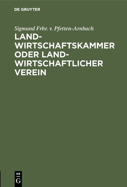Produktbild: Landwirtschaftskammer oder Landwirtschaftlicher Verein