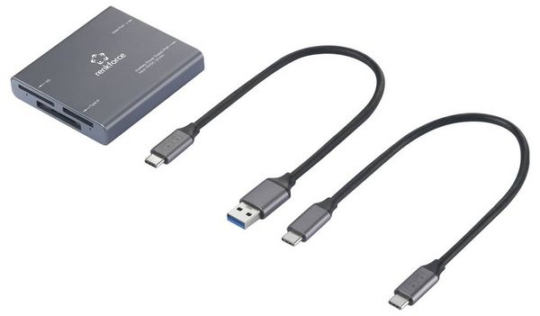 Produktbild: Renkforce RF-CR-700 Externer Speicherkartenleser USB-C&reg; (USB 3.2 Gen 2) Grau