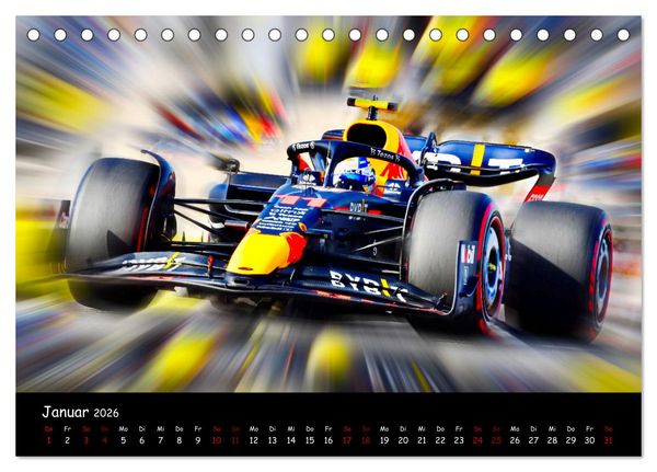 Produktbild: Formel 1 - Benzin im Blut (Tischkalender 2026 DIN A5 quer), CALVENDO Monatskalender