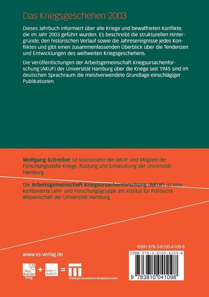 Produktbild: Das Kriegsgeschehen 2003