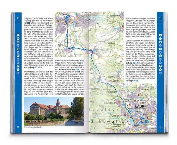Produktbild: KOMPASS Wanderf&uuml;hrer N&uuml;rnberg, Frankenalb, Frankenh&ouml;he, Steigerwald, Fr&auml;nkisches Seenland, 55 Touren mit Extra-Tourenkarte