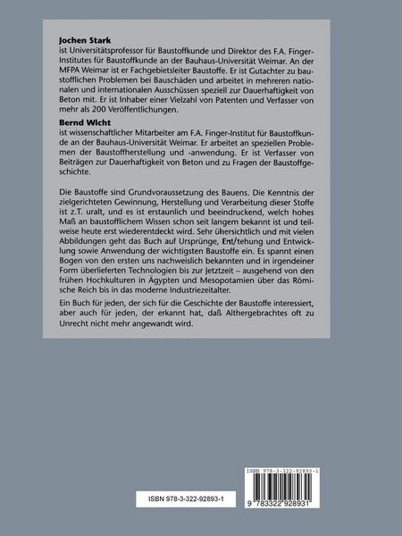 Produktbild: Geschichte der Baustoffe