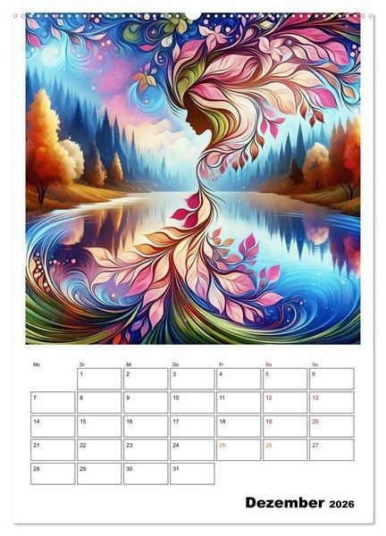 Produktbild: Bl&auml;tter - Visionen (hochwertiger Premium Wandkalender 2026 DIN A2 hoch), Kunstdruck in Hochglanz