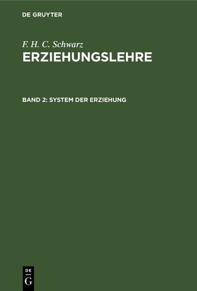 Produktbild: System der Erziehung
