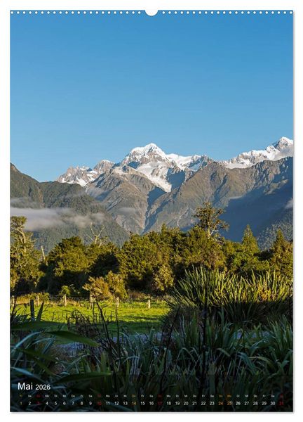 Produktbild: Naturparadies Neuseeland (Wandkalender 2026 DIN A2 hoch), CALVENDO Monatskalender