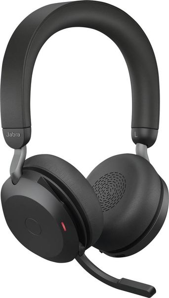 Produktbild: Jabra Evolve2 75 On Ear Headset Bluetooth&reg;, kabelgebunden Stereo Schwarz Mikrofon-Rauschunterdr&uuml;ckung Lautst&auml;rkeregelung