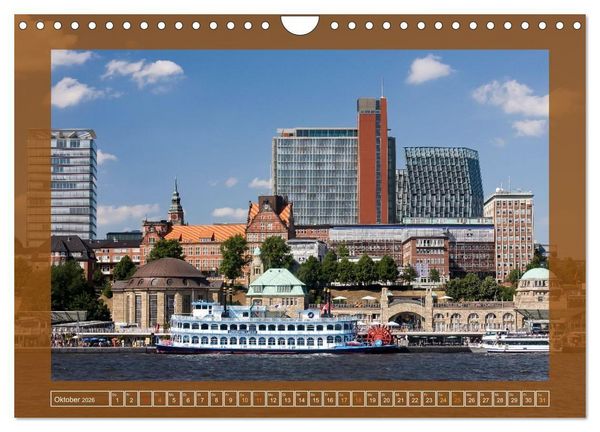Produktbild: Hamburg, die Weltstadt im Norden von Deutschland (Wandkalender 2026 DIN A4 quer), CALVENDO Monatskalender