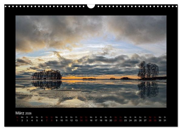Produktbild: Finnland - Nordische Farbenspiele (Wandkalender 2026 DIN A3 quer), CALVENDO Monatskalender