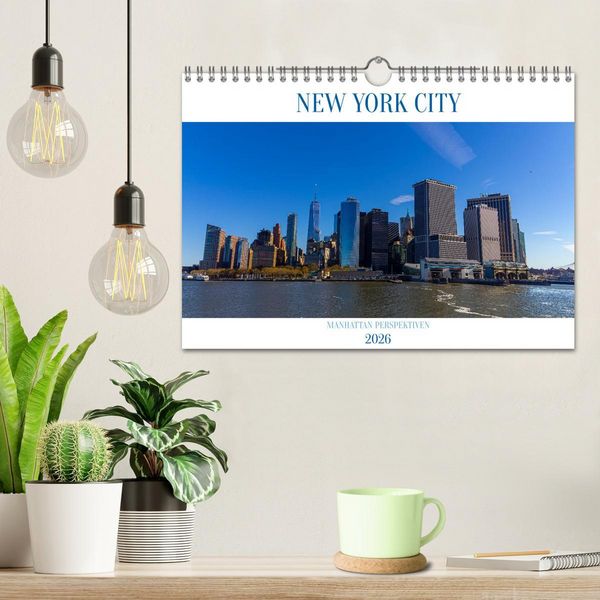 Produktbild: New York City Manhattan Perspektiven (Wandkalender 2026 DIN A4 quer), CALVENDO Monatskalender