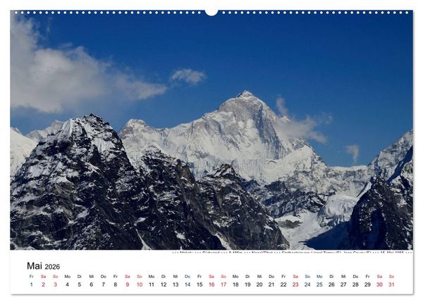 Produktbild: Solo Khumbu (hochwertiger Premium Wandkalender 2026 DIN A2 quer), Kunstdruck in Hochglanz