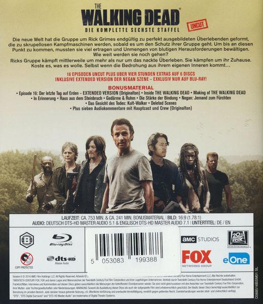 The Walking Dead - Staffel 6 - Uncut  [6 BRs]
