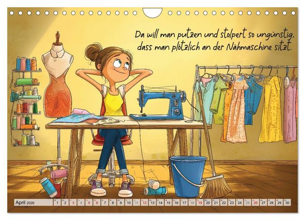 Produktbild: Fr&ouml;hlich eingef&auml;delt (Wandkalender 2026 DIN A4 quer), CALVENDO Monatskalender