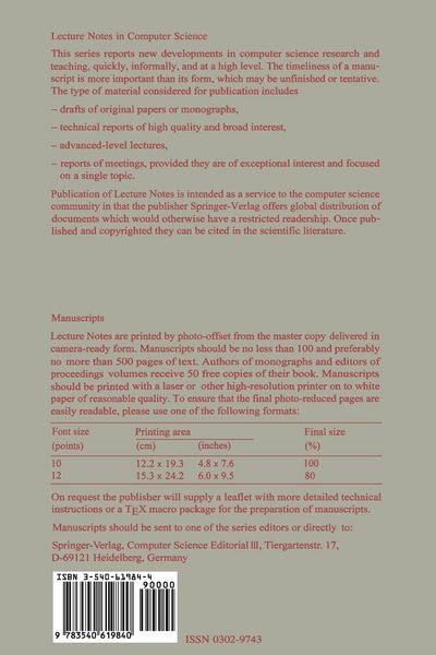 Produktbild: Formal Systems Specification