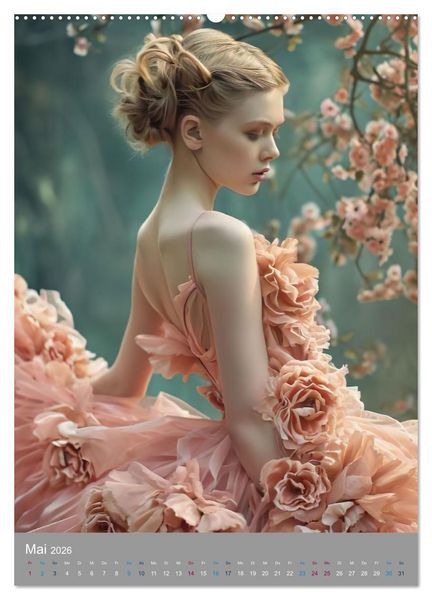 Produktbild: M&auml;rchenhafte Ballerina (hochwertiger Premium Wandkalender 2026 DIN A2 hoch), Kunstdruck in Hochglanz