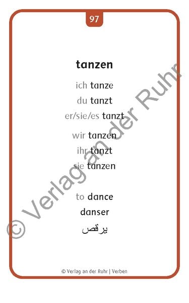 Produktbild: Verben: Set 1 - Deutsch, Englisch, Franz&ouml;sisch und Arabisch