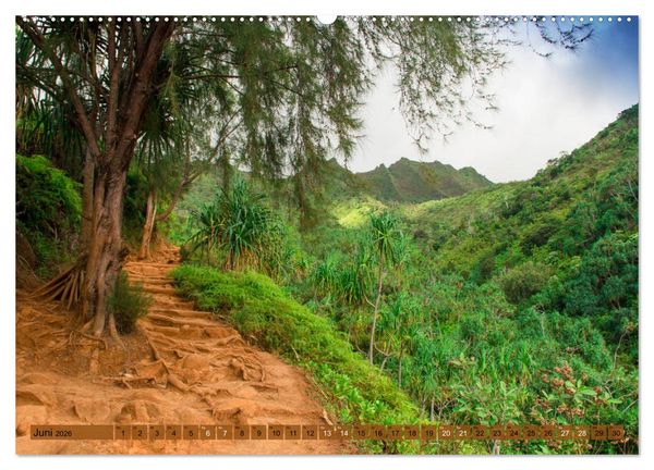 Produktbild: Kauai - Einmal Paradies und zur&uuml;ck (Wandkalender 2026 DIN A2 quer), CALVENDO Monatskalender