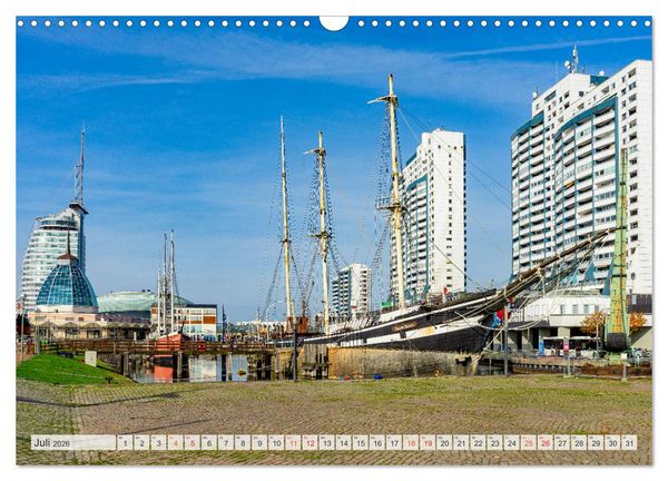 Produktbild: Bremerhaven Stadtansichten (Wandkalender 2026 DIN A3 quer), CALVENDO Monatskalender