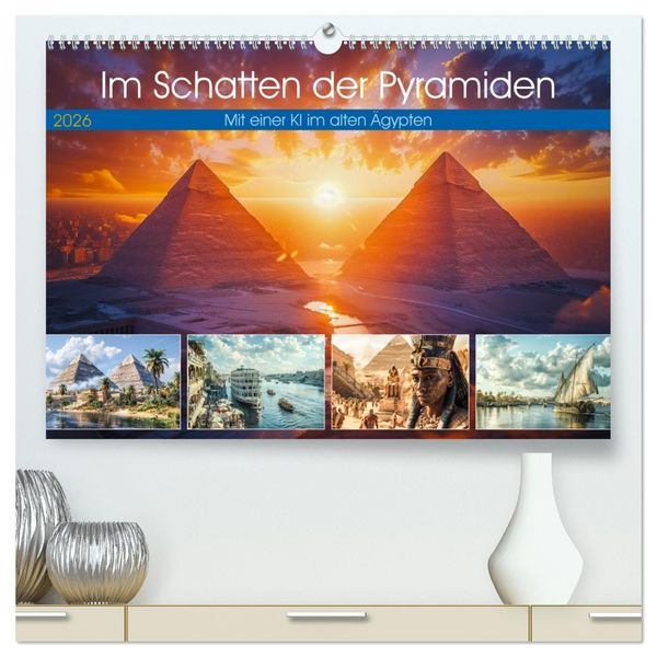 Produktbild: Im Schatten der Pyramiden (hochwertiger Premium Wandkalender 2026 DIN A2 quer), Kunstdruck in Hochglanz