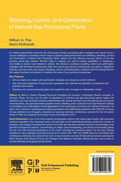 Produktbild: Modeling, Control, and Optimization of Natural Gas Processing Plants