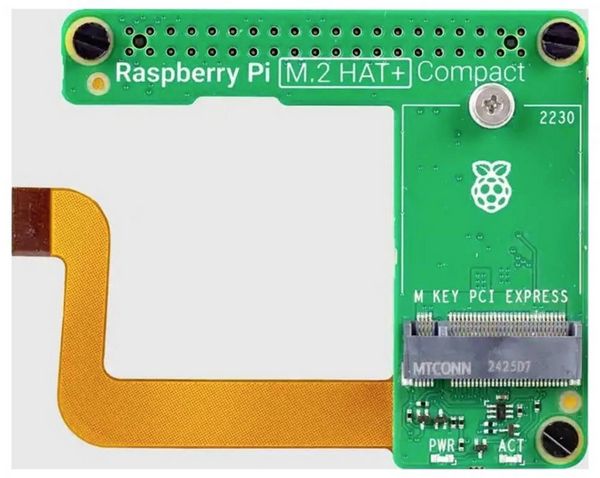 Produktbild: Raspberry Pi&reg; M.2 HAT+ Compact Erweiterungs-Platine