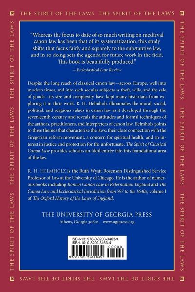 Produktbild: The Spirit of Classical Canon Law