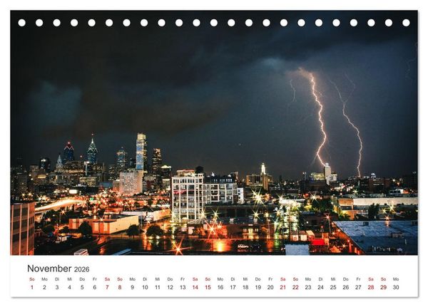 Produktbild: Philadelphia - The Birthplace of America (Tischkalender 2026 DIN A5 quer), CALVENDO Monatskalender