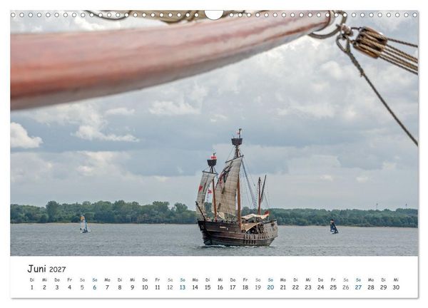 Produktbild: Mit Segel, Rah und Gaffel (Wandkalender 2027 DIN A3 quer), CALVENDO Monatskalender