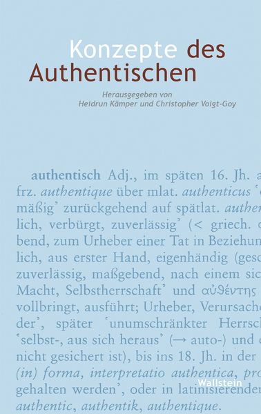 Produktbild: Konzepte des Authentischen