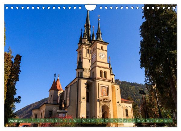 Produktbild: Zauberhaftes Brasov - Das Juwel Siebenb&uuml;rgens imitten der Karpaten (Wandkalender 2026 DIN A4 quer), CALVENDO Monatskalender