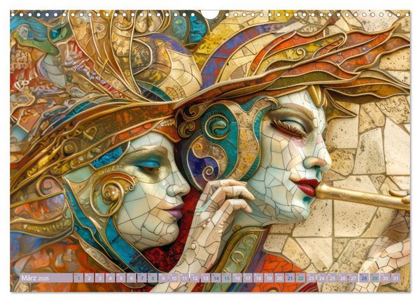 Produktbild: Art Deco - Im Stil von Art Deco (Wandkalender 2026 DIN A3 quer), CALVENDO Monatskalender
