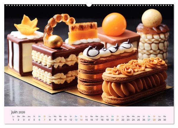 Produktbild: Les d&eacute;lices du temps (Calendrier mural 2026 DIN A2 vertical), CALVENDO calendrier mensuel