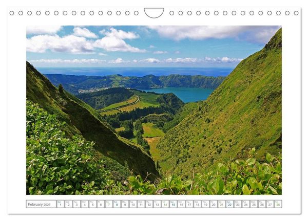 Produktbild: Archipelago of the Azores in the North Atlantic Ocean (Wall Calendar 2026 DIN A4 landscape), CALVENDO 12 Month Wall Calendar