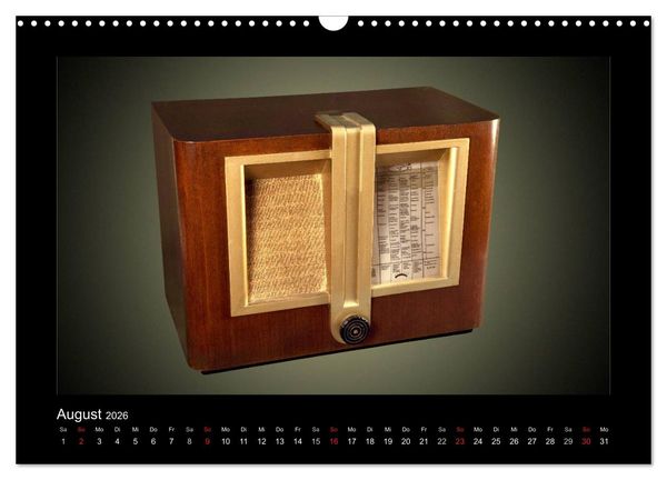 Produktbild: Dampfradios - Antike Radios mit Patina (Wandkalender 2026 DIN A3 quer), CALVENDO Monatskalender