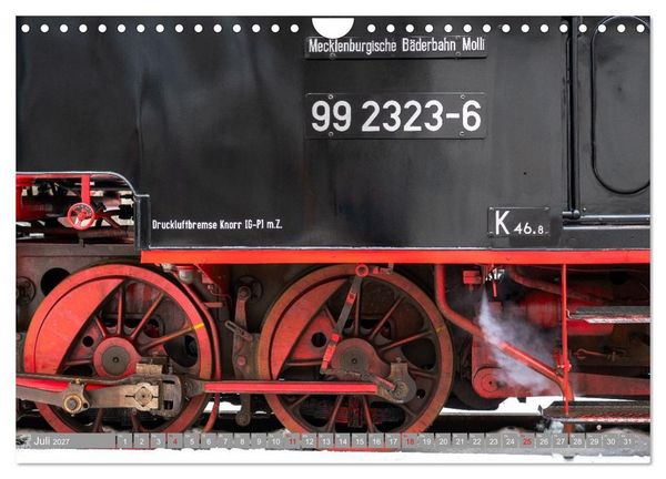 Produktbild: Molli- Mecklenburgische B&auml;derbahn (Wandkalender 2027 DIN A4 quer), CALVENDO Monatskalender
