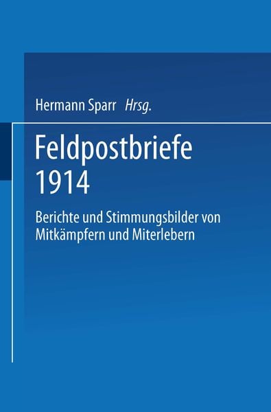 Produktbild: Feldpostbriefe 1914