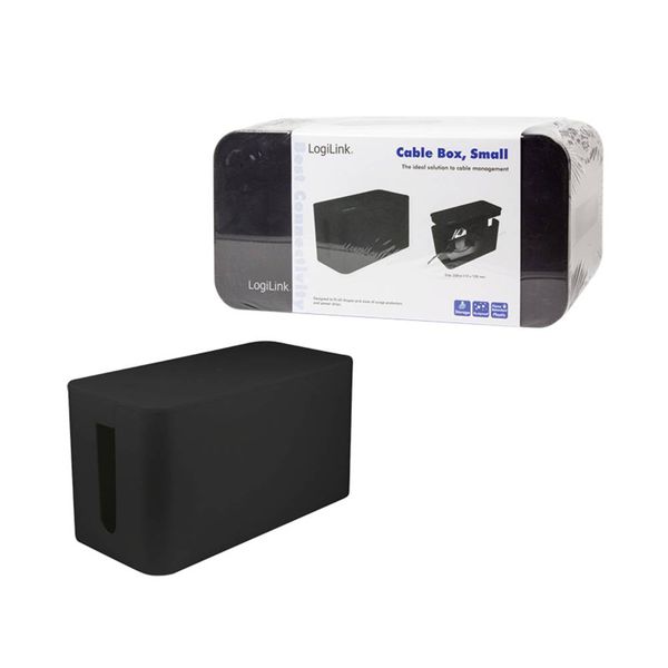 Produktbild: LogiLink KAB0060 Kabel-Geh&auml;use 115 x 235 x 120 Kunststoff Schwarz 1 St.