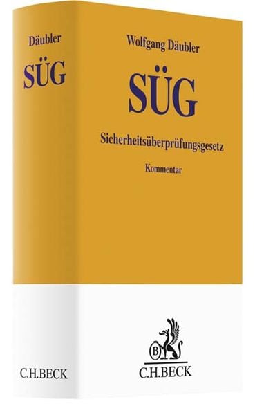 Produktbild: Sicherheits&uuml;berpr&uuml;fungsgesetz. S&Uuml;G