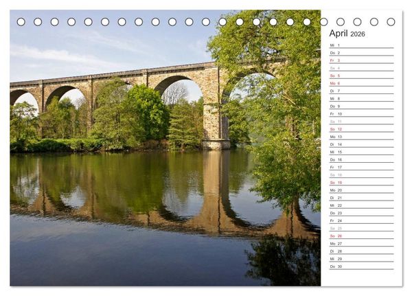 Produktbild: Auf der Route der Industriekultur (Tischkalender 2026 DIN A5 quer), CALVENDO Monatskalender